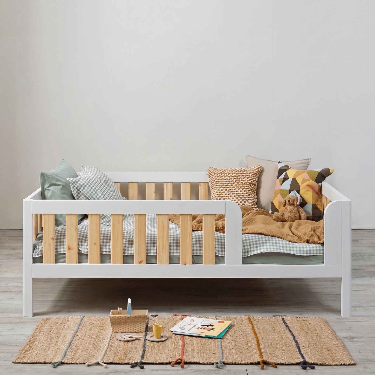 Roomix Transition Elevated Toddler Bed White