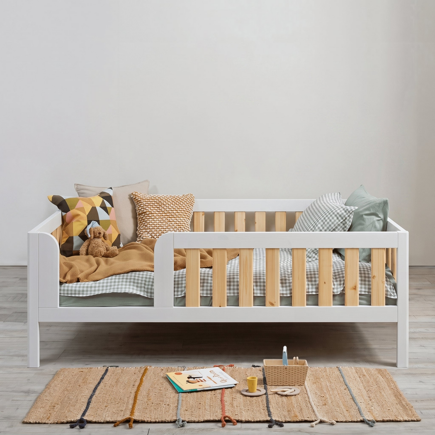 Roomix Transition Elevated Toddler Bed White