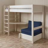 Desk and Pull Out Bed Blue