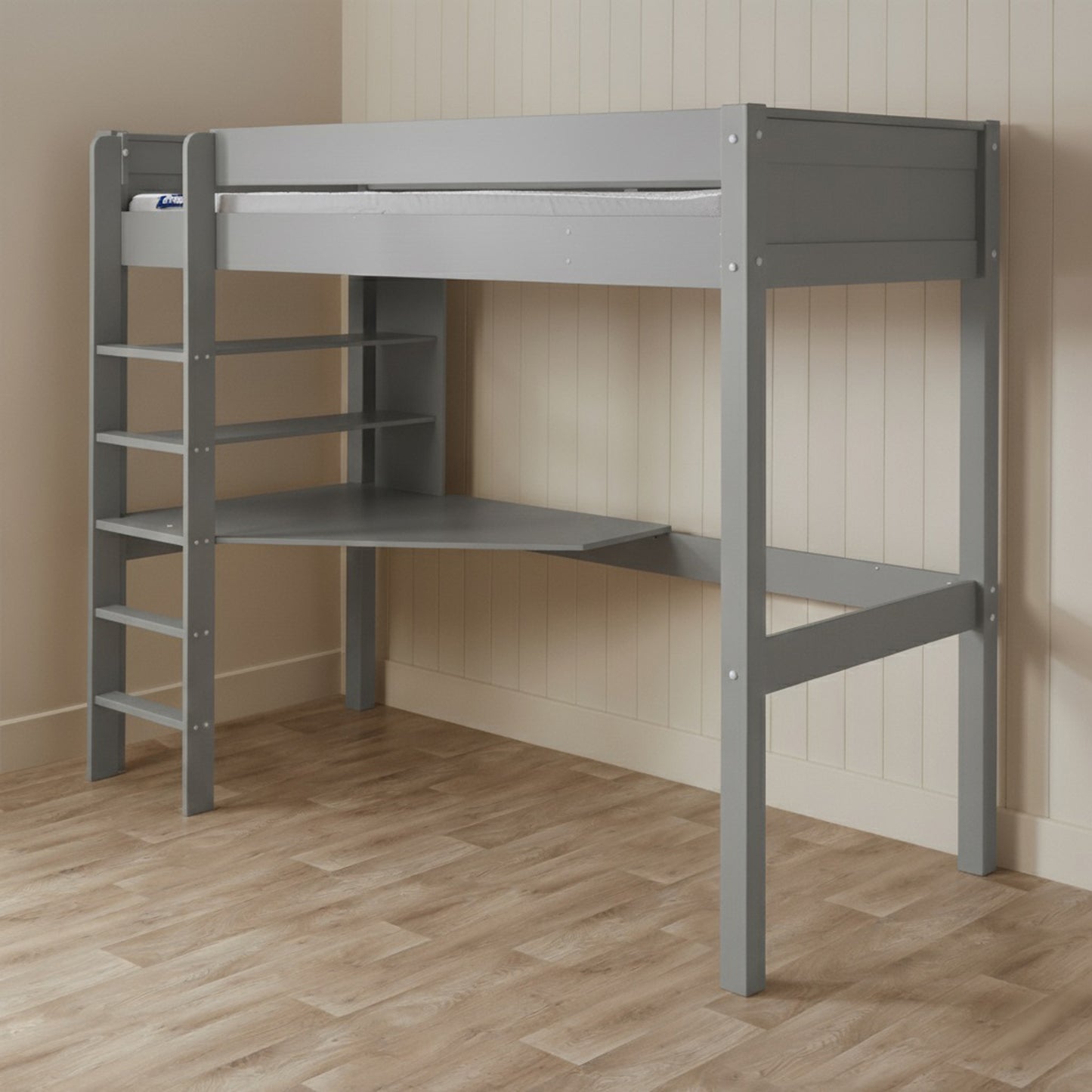 Mittelgraues Hochbett