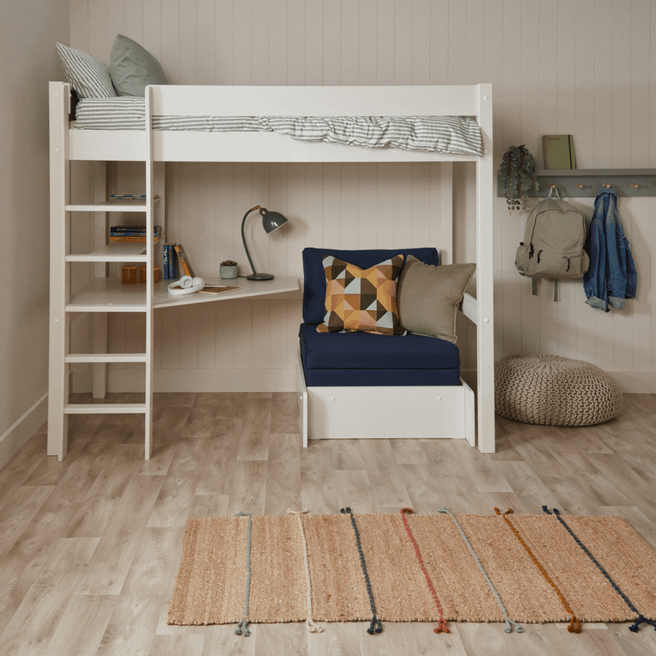 Hamptons Kids High-Sleeper Loft Bed