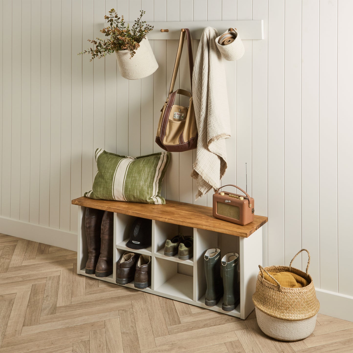 Painted Hook or Peg Rail