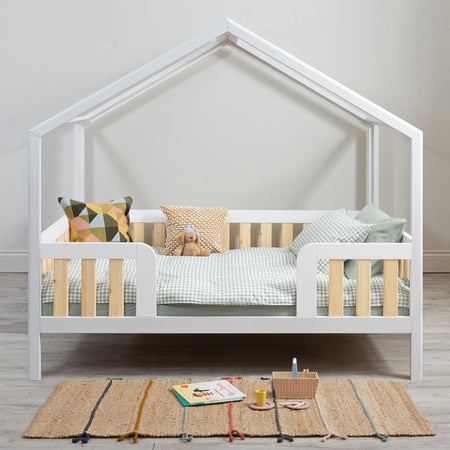 Roomix Transition Elevated House Bed White