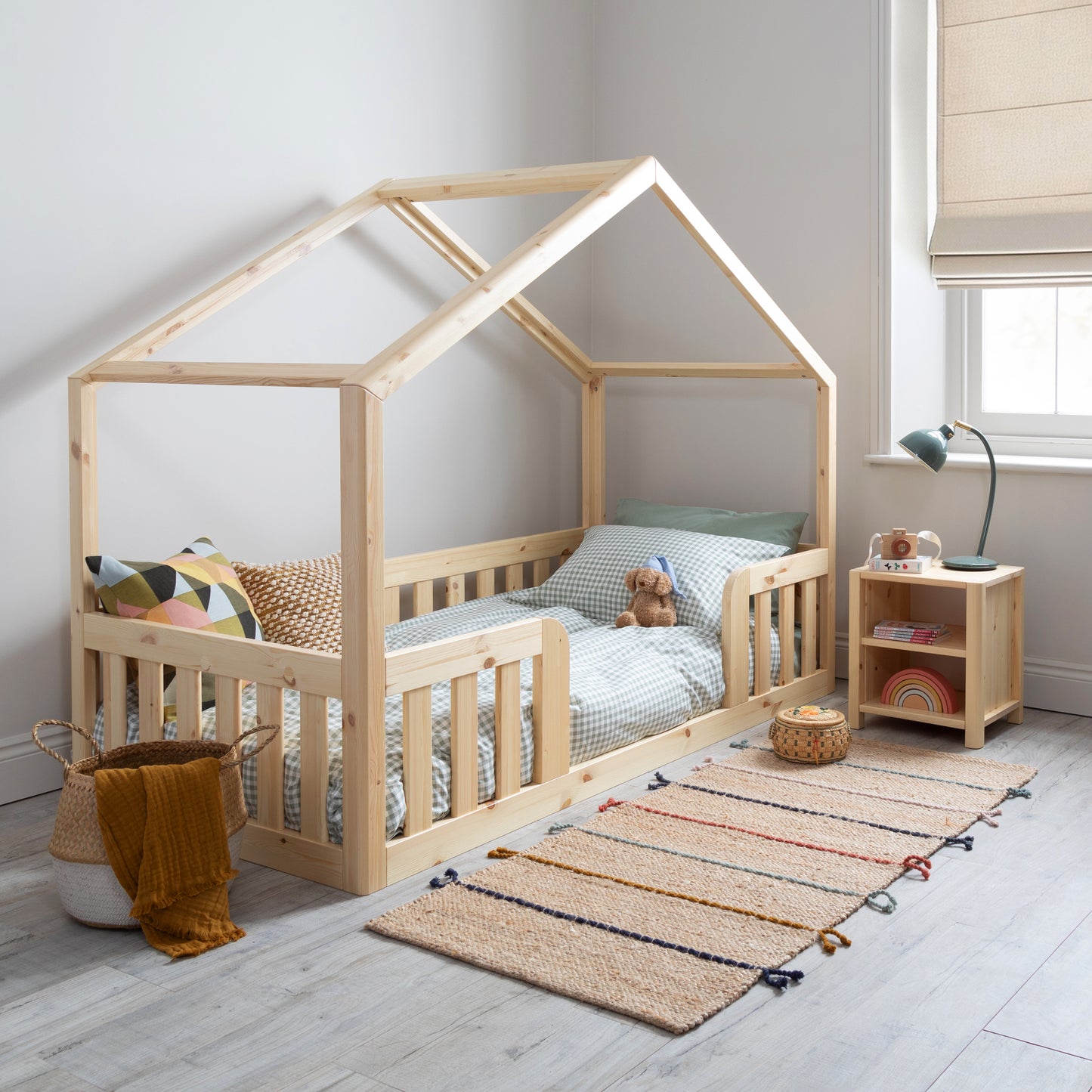 Roomix Transition Convertible House Bed Natural