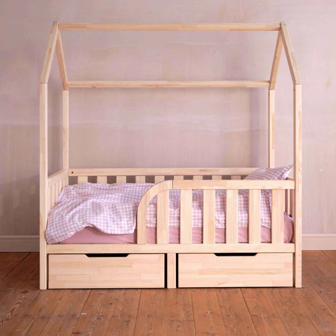 Toddler House Bed and Mattress Bundle