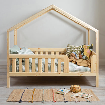 Roomix Transition Elevated House Bed Natural