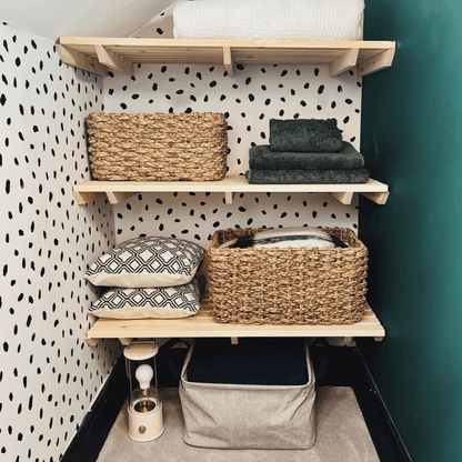 Airing Cupboard Wooden Slatted Shelves - 32 cm by 60 cm