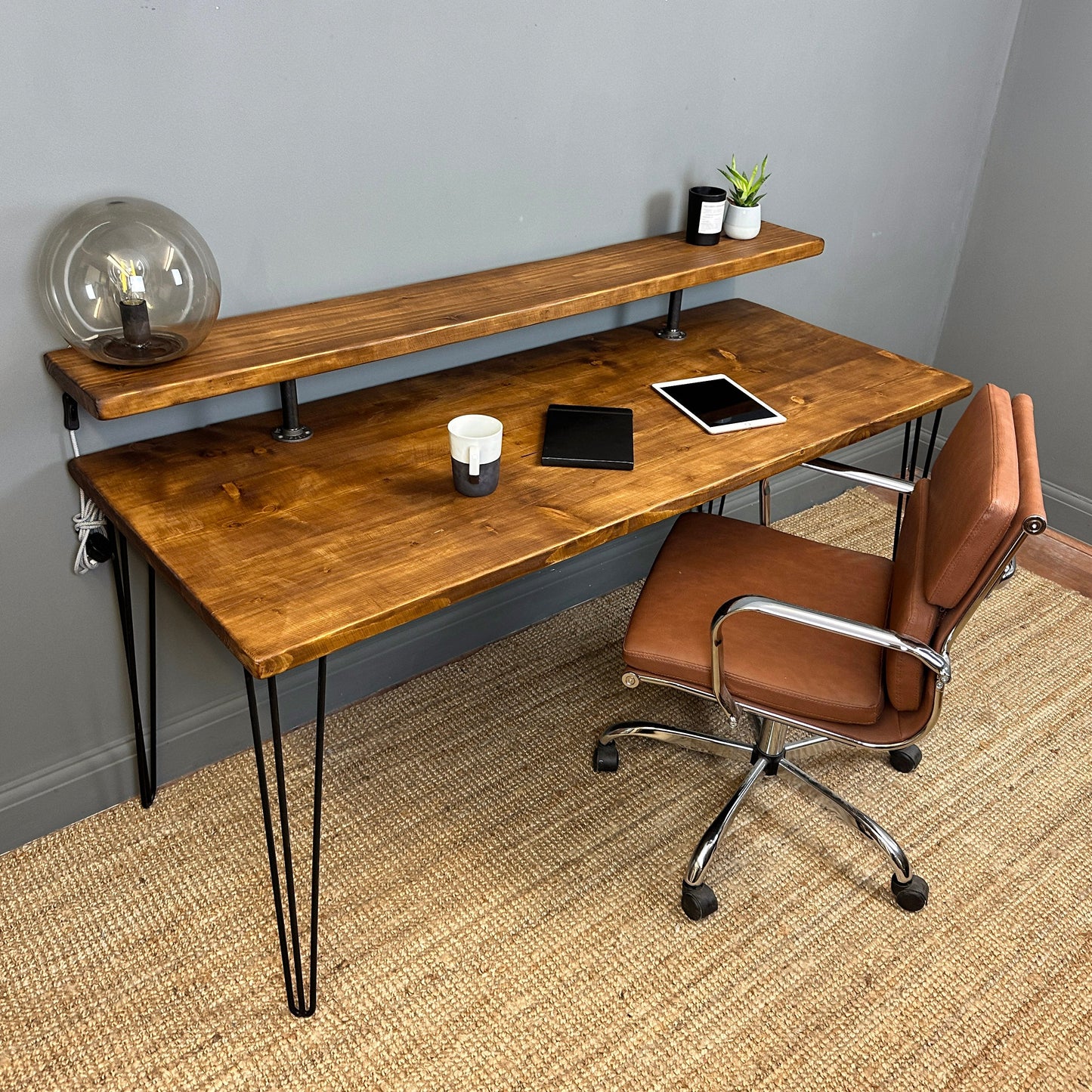 Solid Wood Desk - Custom Sized - 110 cm by 66 cm