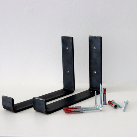 Supports en acier brut (lot de 2)