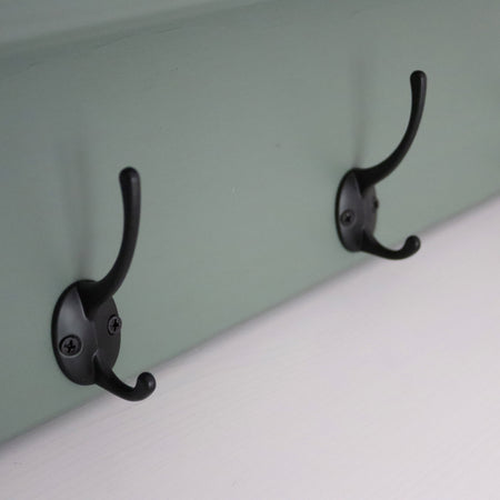 Wooden Coat Hook Rack - 58 cm by 8 cm by 17 cm