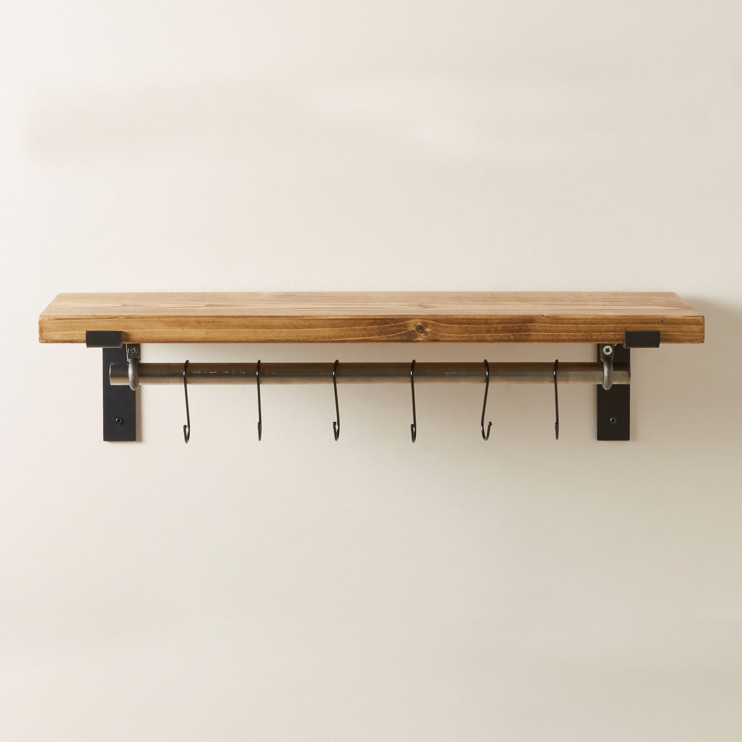 Scaffold Shelves with Kitchen Utensil Rack