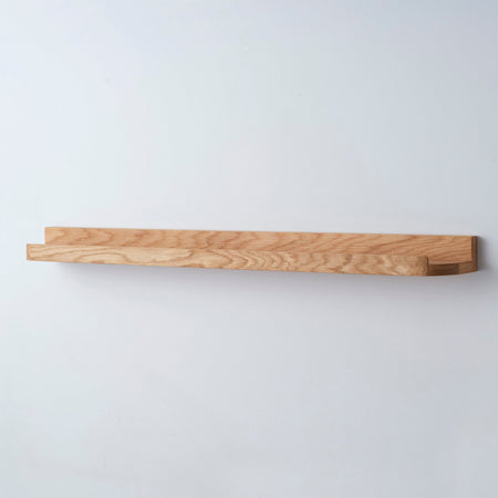 Solid Wood Picture Shelf - 185 cm by 8 cm