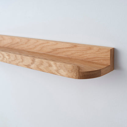 Solid Wood Picture Shelf - 80 cm by 10 cm