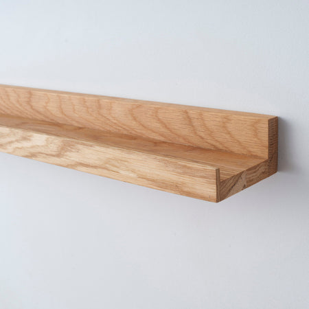 Solid Wood Picture Shelf - 170 cm by 10 cm
