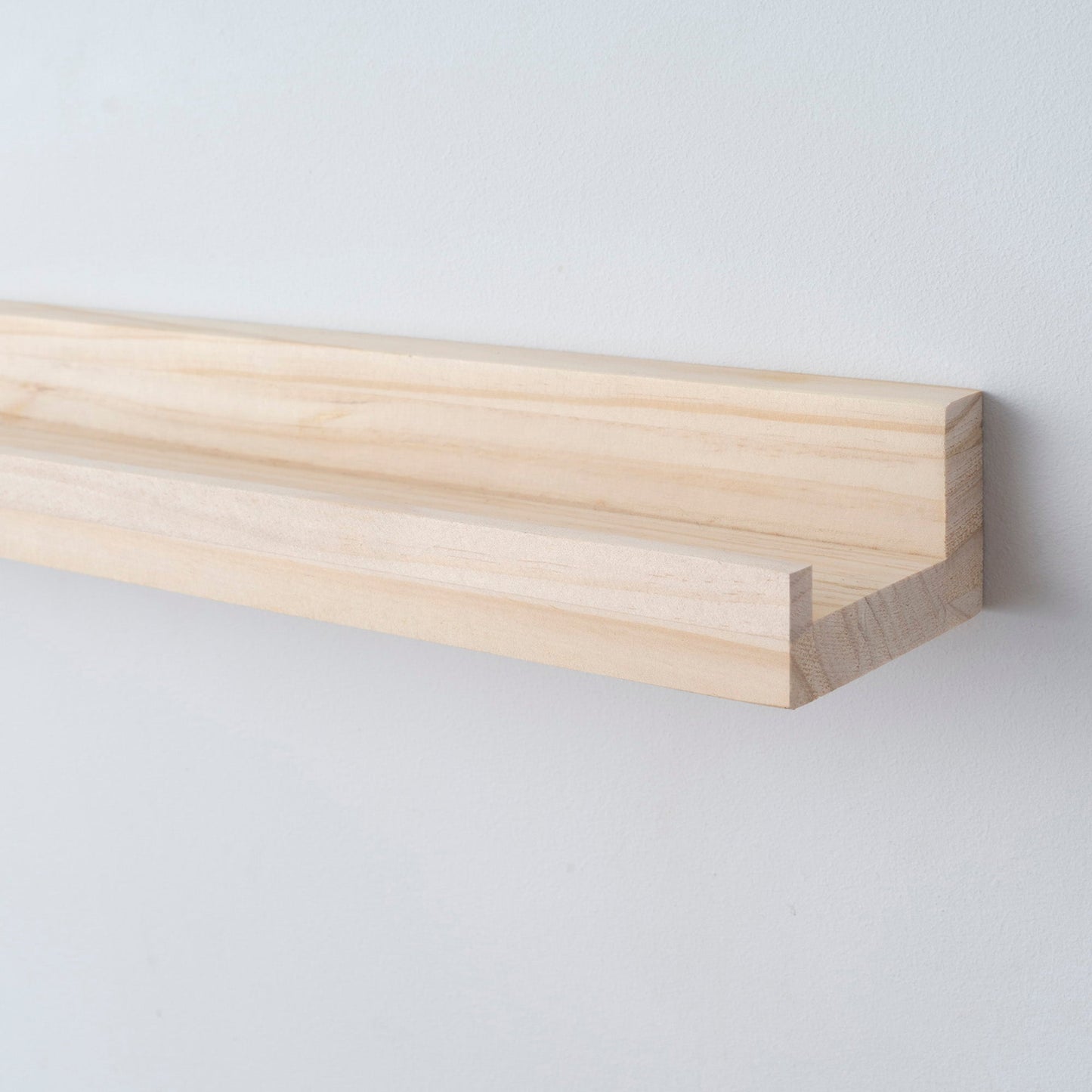 Bilderregal aus massiver Kiefer – 76 cm x 8 cm