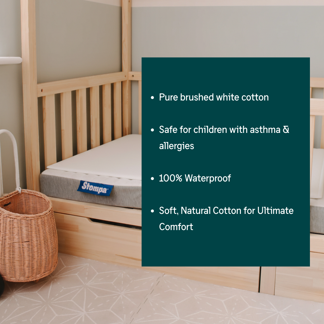 Hippychick Waterproof Cotton Flat Sheet Mattress Protector