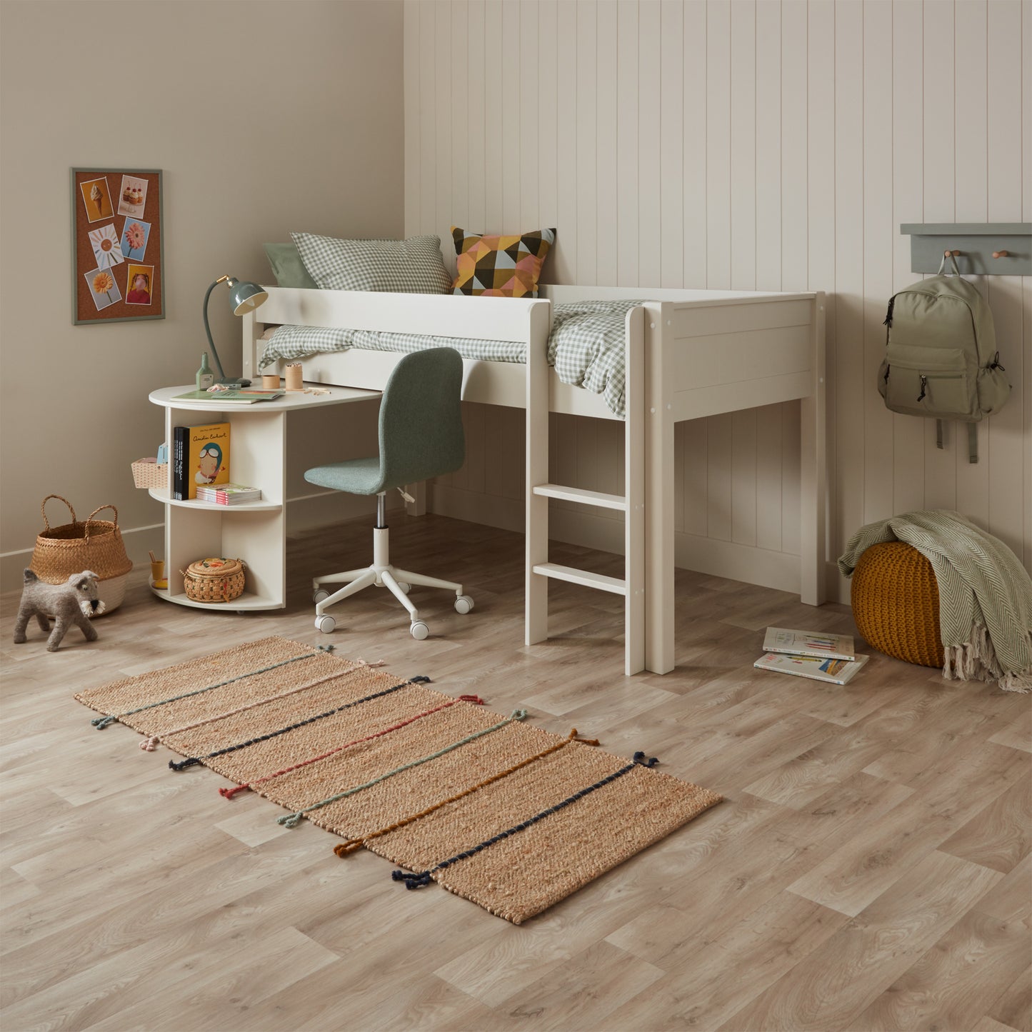 Hamptons Kids Mid-Sleeper Loft Bed