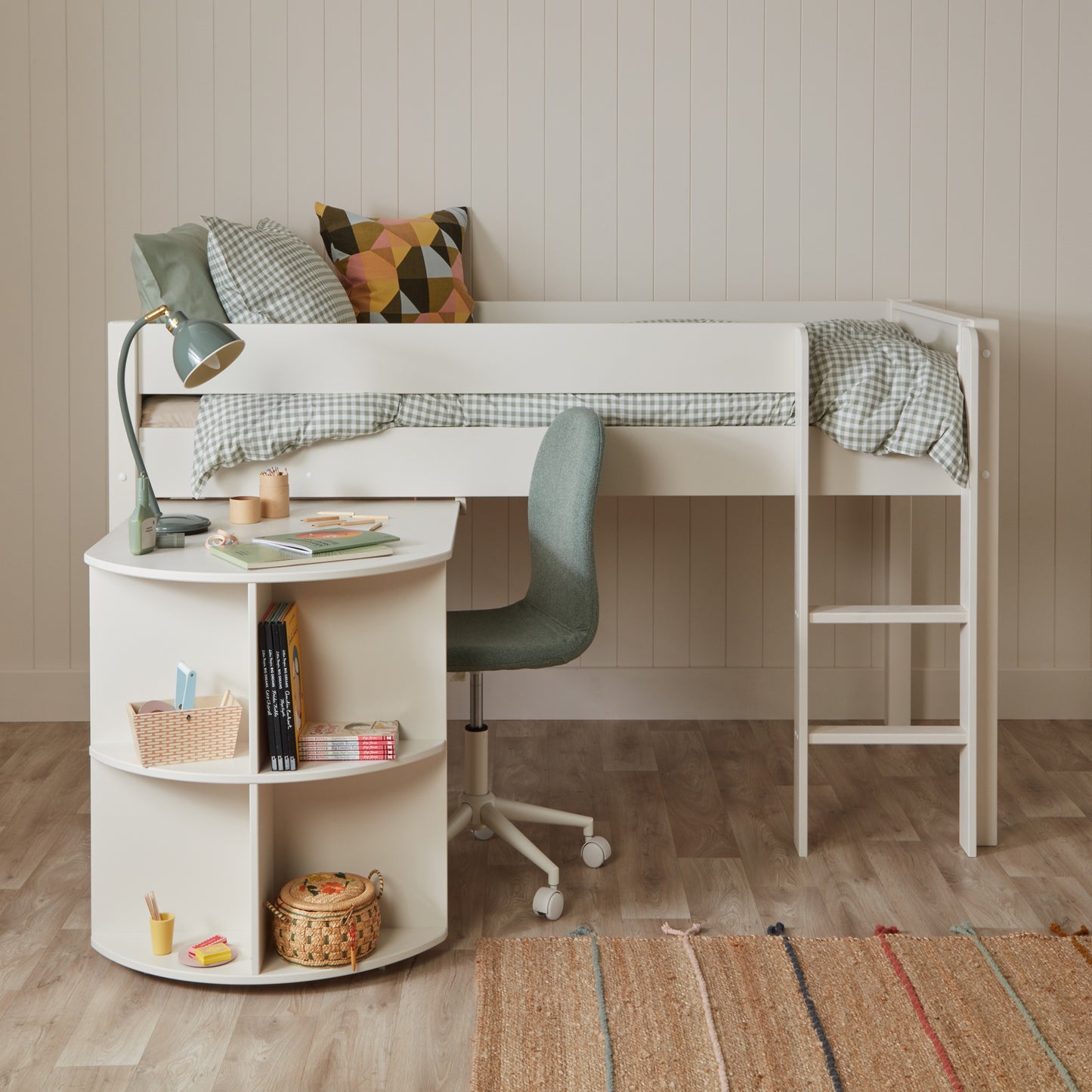 Hamptons Kids Mid-Sleeper Loft Bed