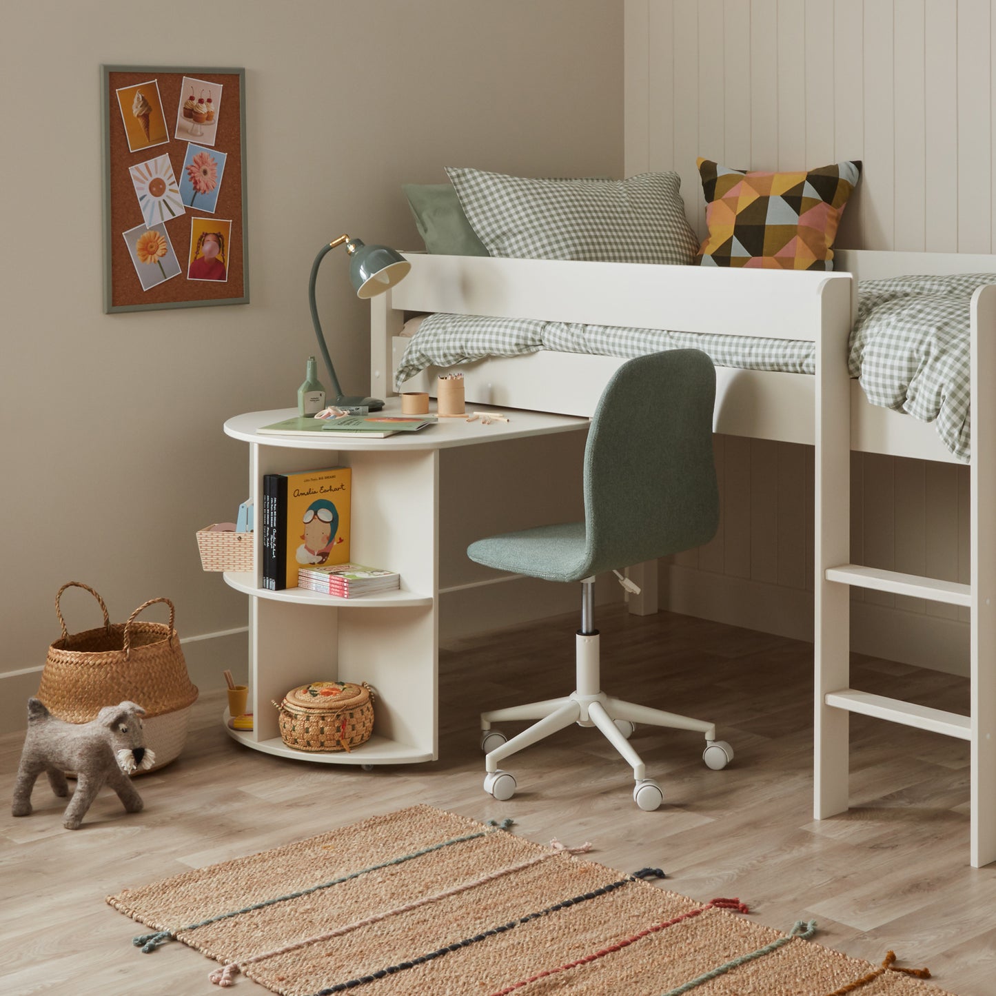 Hamptons Kids Mid-Sleeper Loft Bed