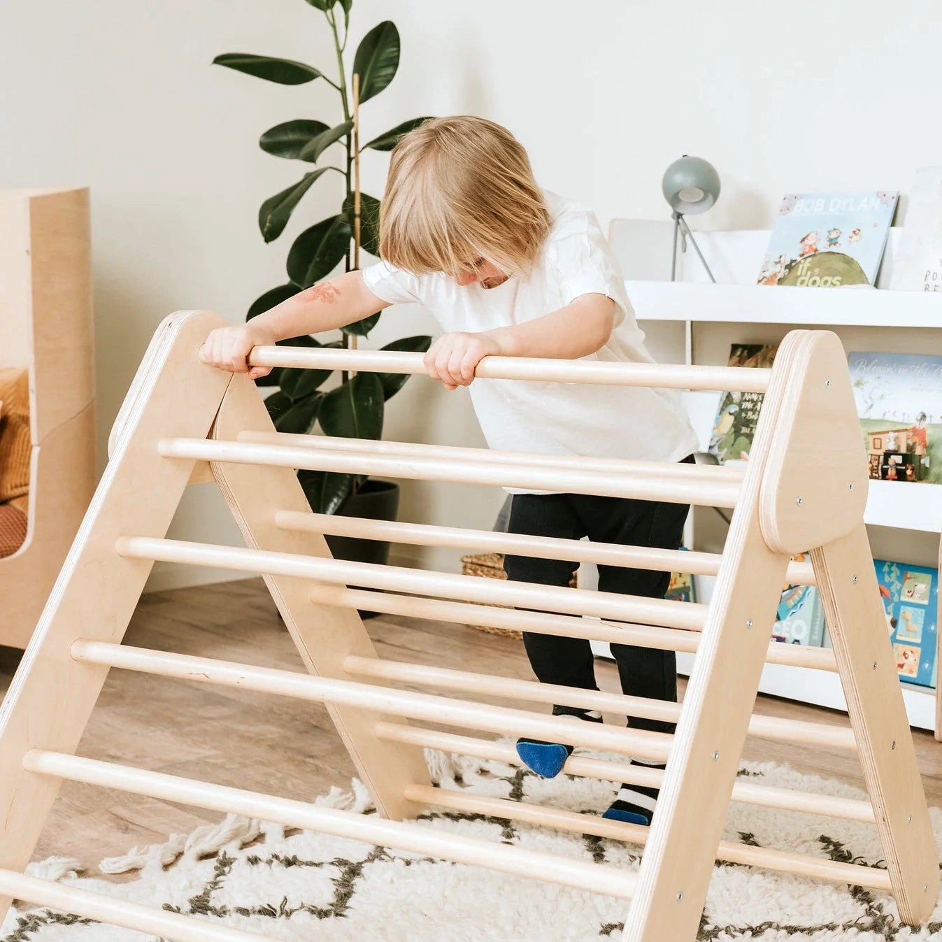 Pikler Triangle Climber With Ramp