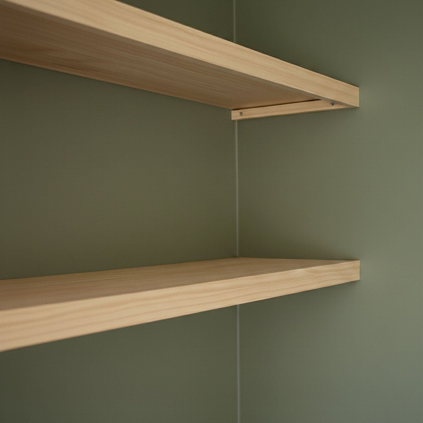 Alcove Floating Pine Shelves - 86.2 cm by 30 cm