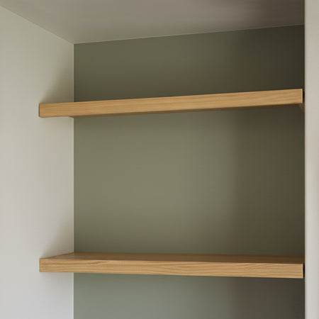 Alcove Floating Pine Shelves - 64 cm by 36 cm