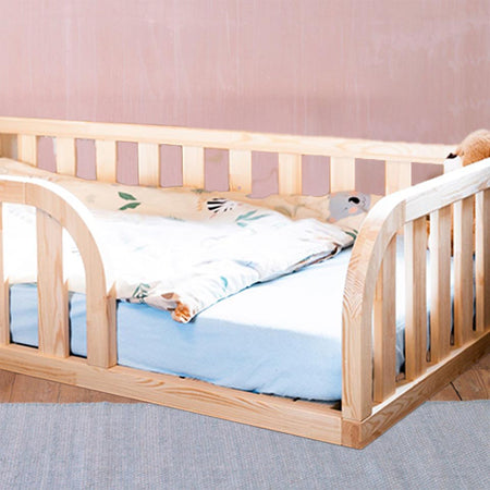 Toddler Floor Bed - Fully Round Opening, Right Side