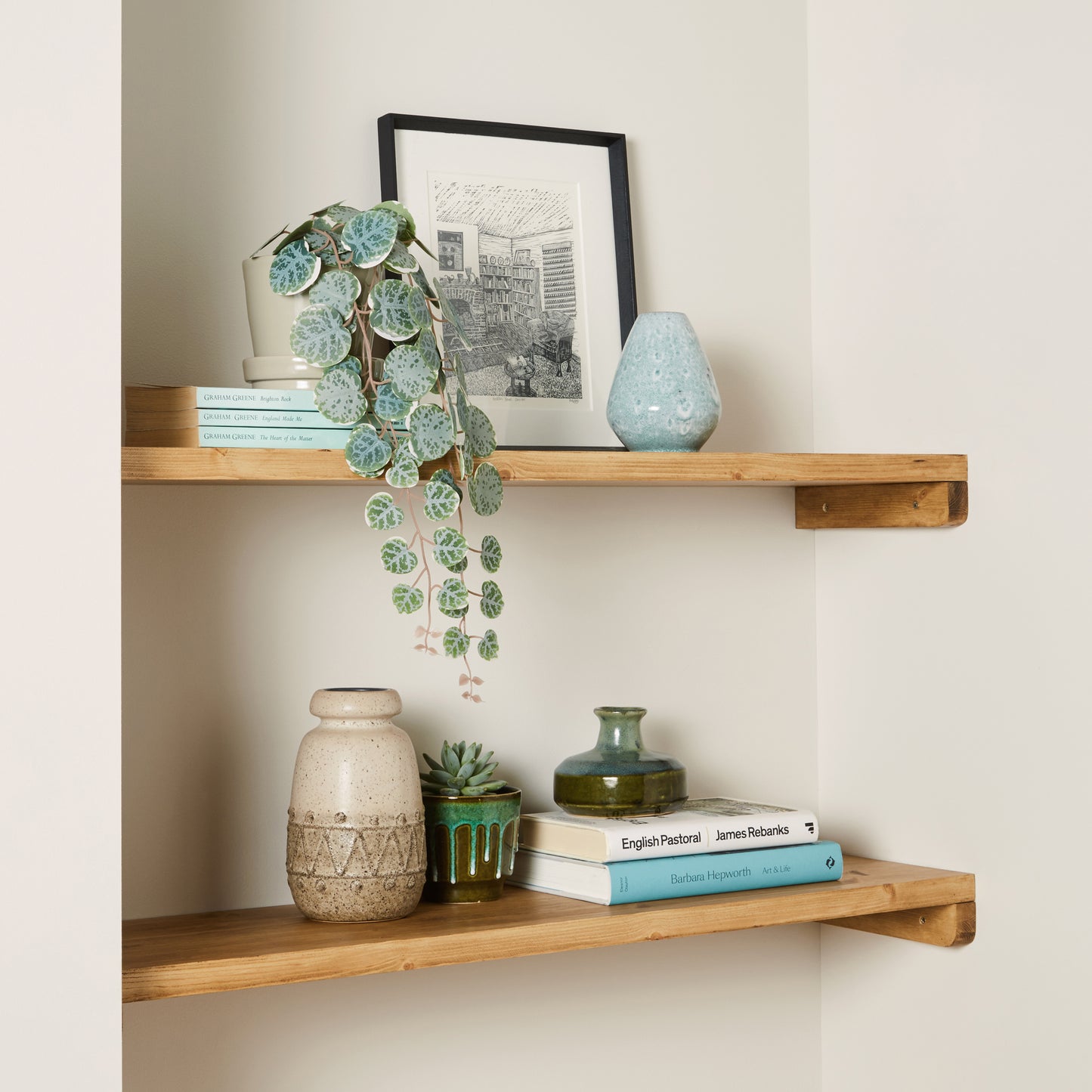 Solid Pine Alcove Shelf
