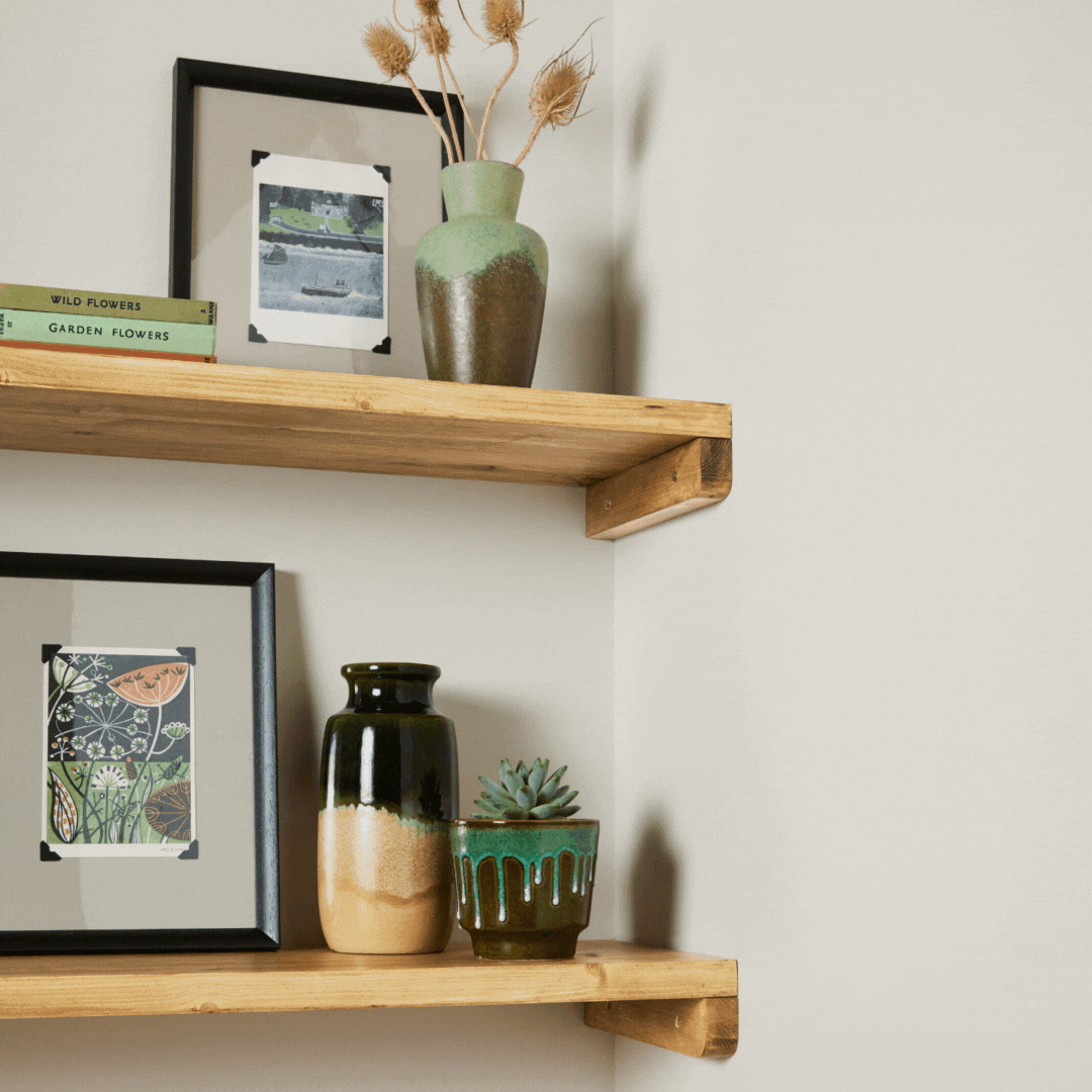 Solid Pine Alcove Shelf