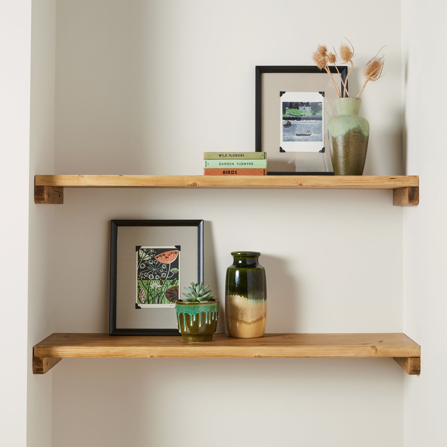 Solid Pine Alcove Shelf