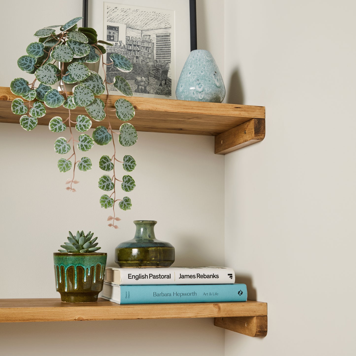 Solid Pine Alcove Shelf