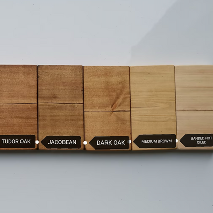 Thin Rustic Shelves with Brackets - 124 cm by 22 cm