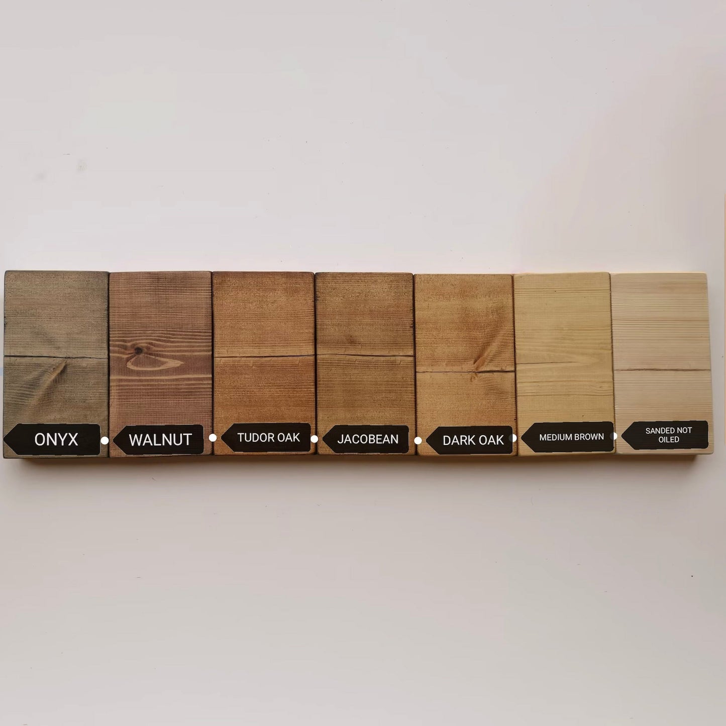 Étagères flottantes en bois massif pour alcôve - 114,5 cm x 35 cm