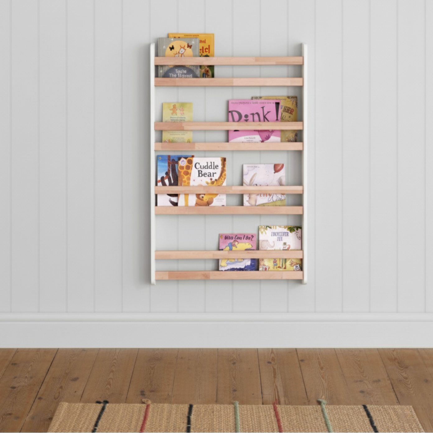 Montessori Bookshelf Wall Mounted