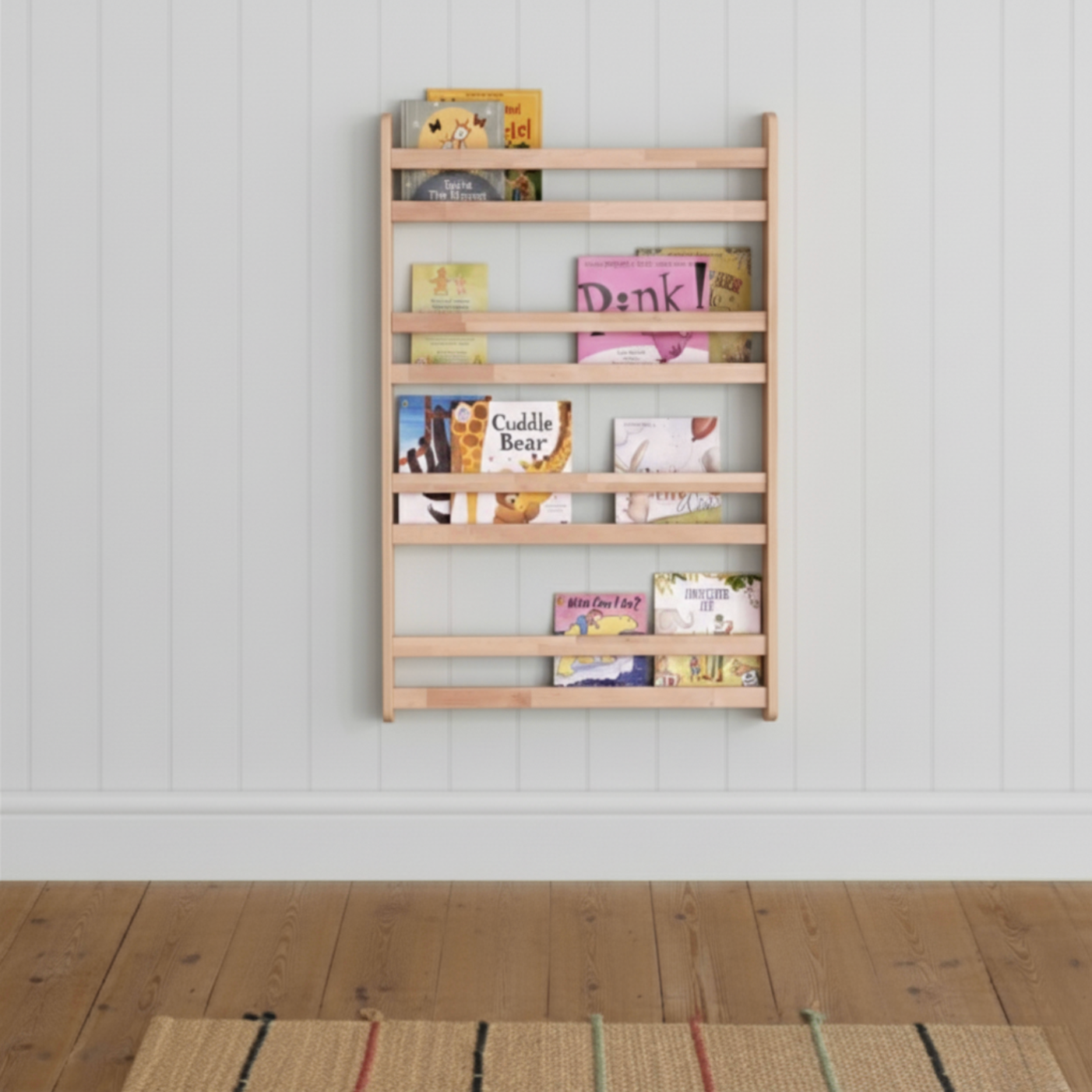 Montessori Bookshelf Wall Mounted