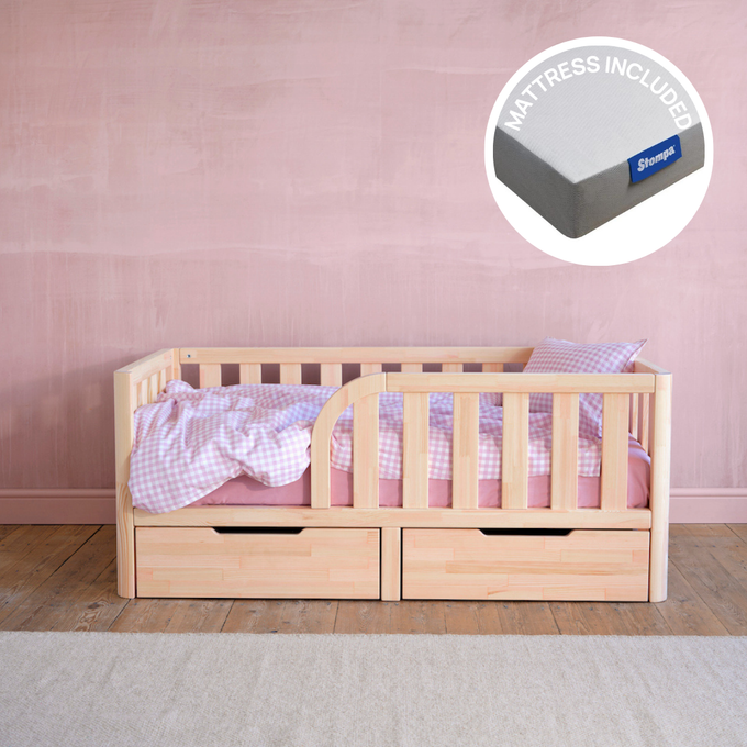 Toddler Bed and Mattress Bundle