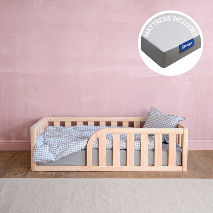 Toddler Floor Bed and Mattress Bundle