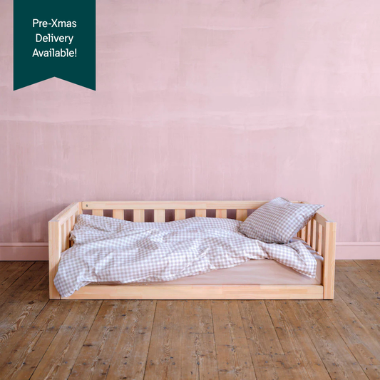 Toddler Floor Bed: Open Sided