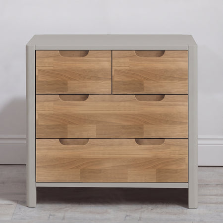 Transition Oak Drawer Chest with add-on changing topper