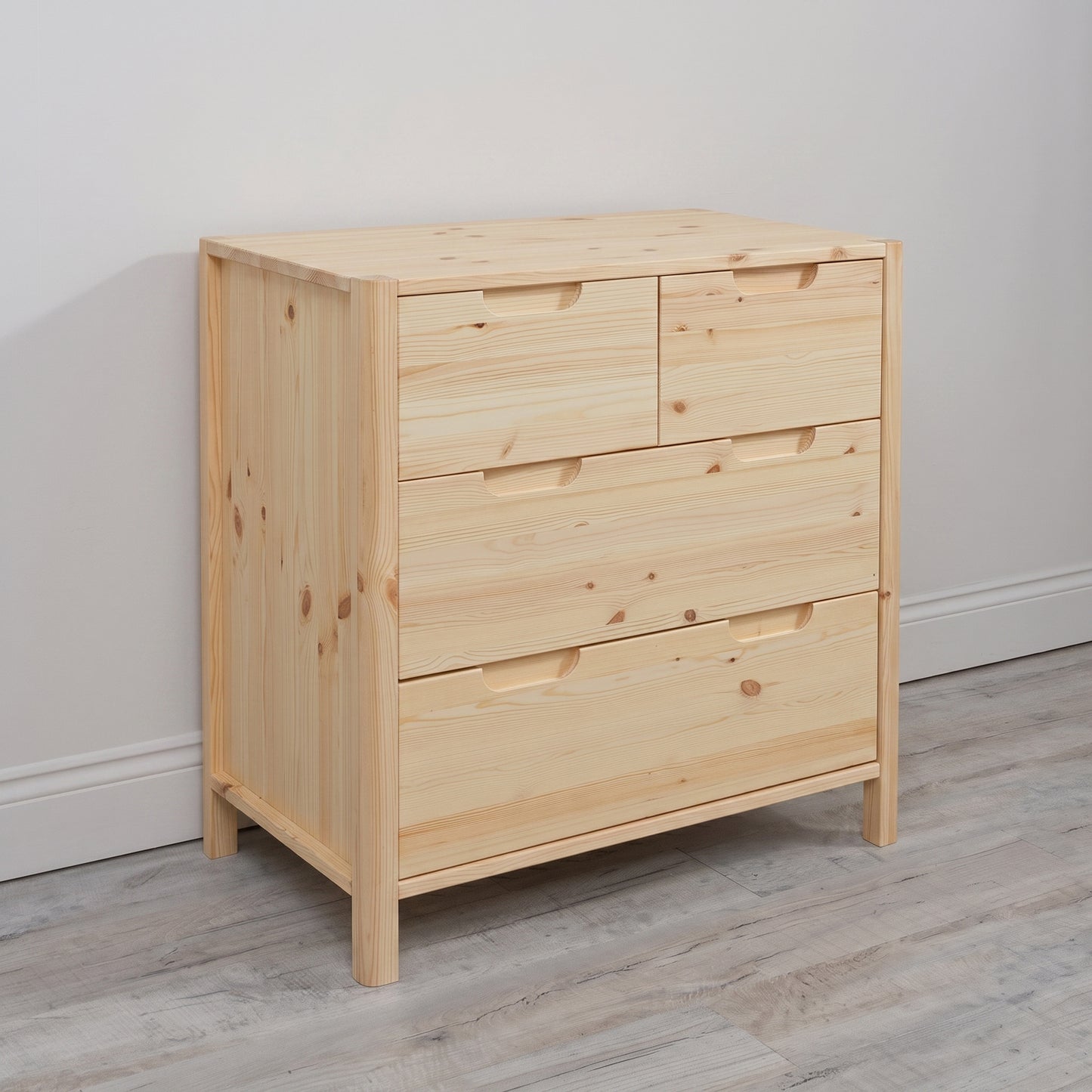 Transition Drawer Chest with add-on changing topper natural