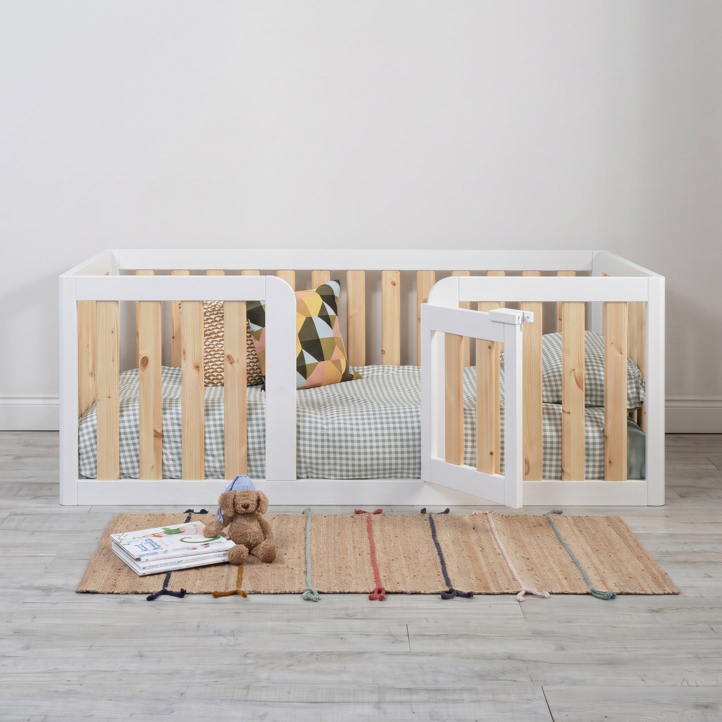 Roomix Transition High Sided Toddler Bed White