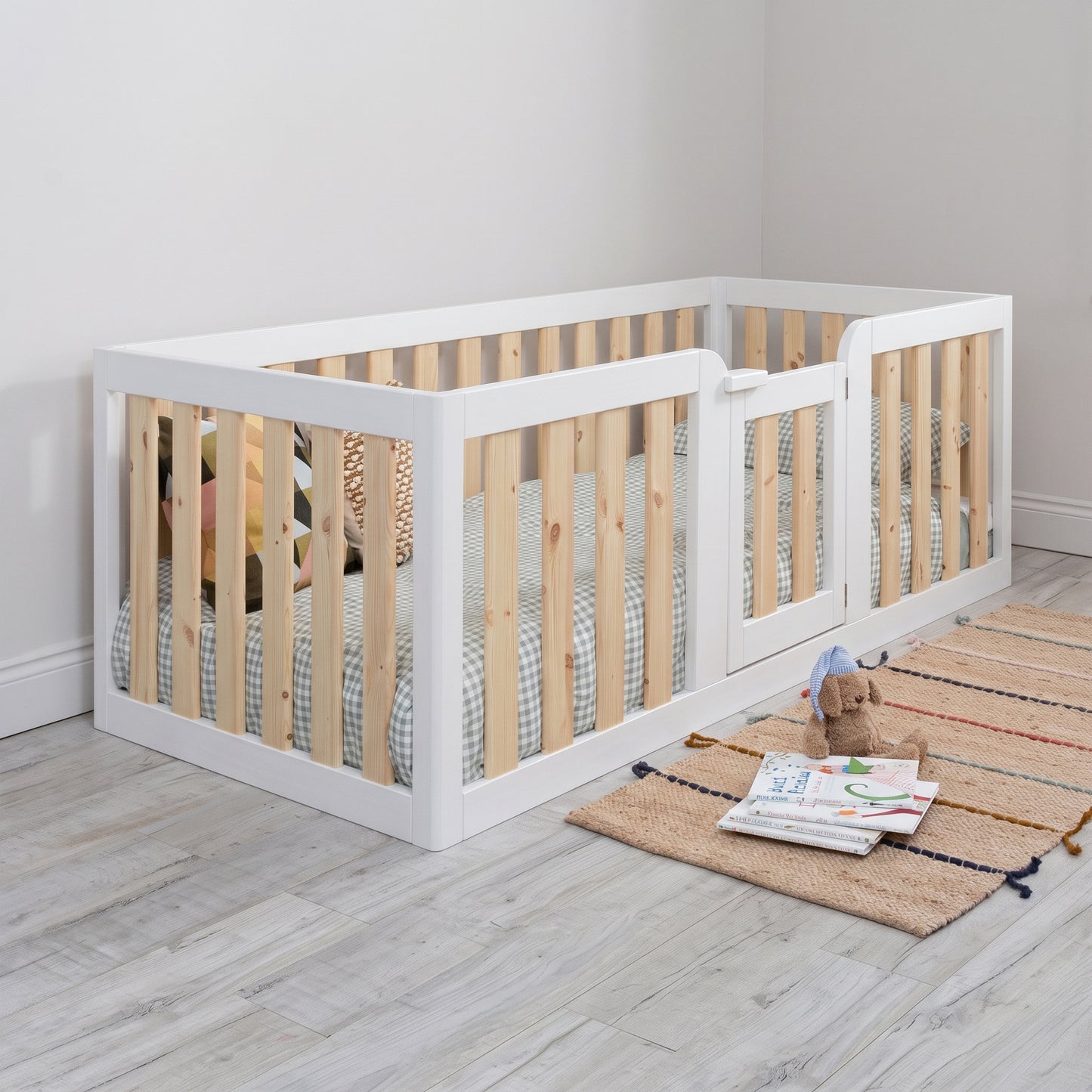 Roomix Transition High Sided Toddler Bed White
