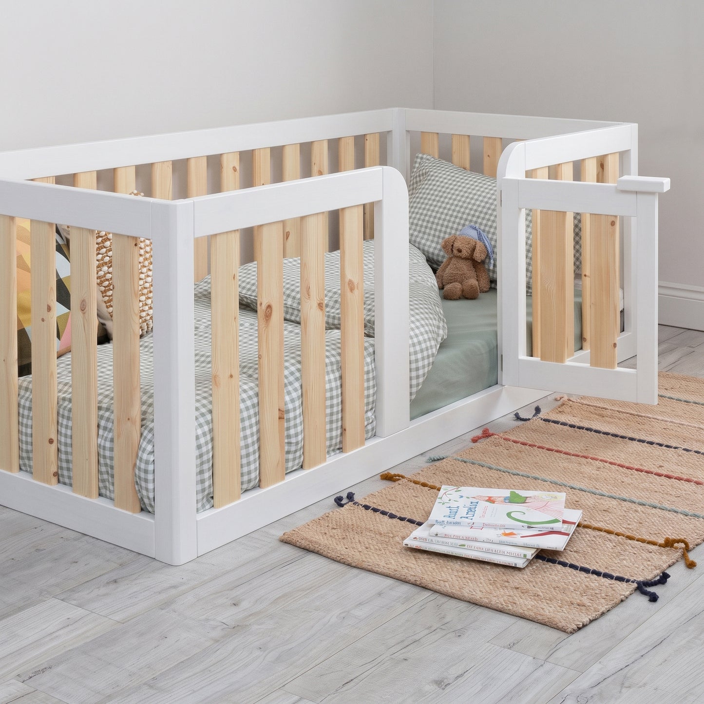 Roomix Transition High Sided Toddler Bed White