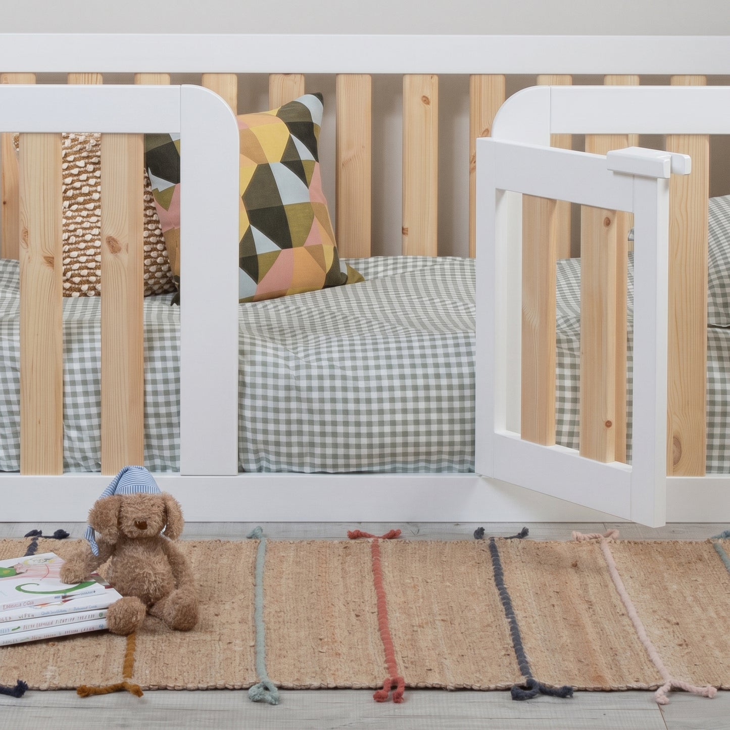 Roomix Transition High Sided Toddler Bed White