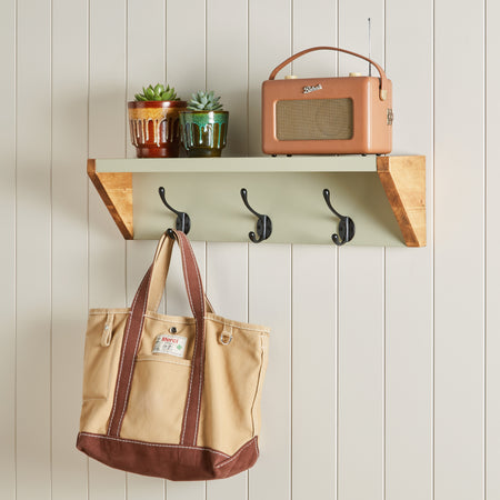 Solid Pine Wall Mounted Coat Hook
