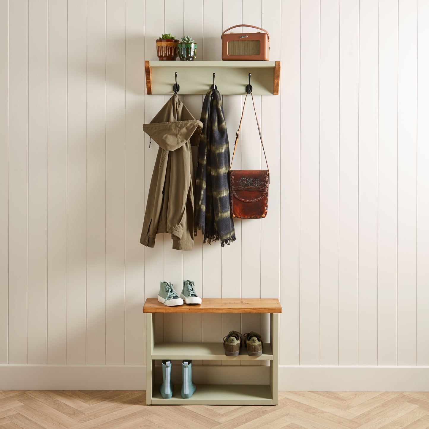 Solid Pine Wall Mounted Coat Hook