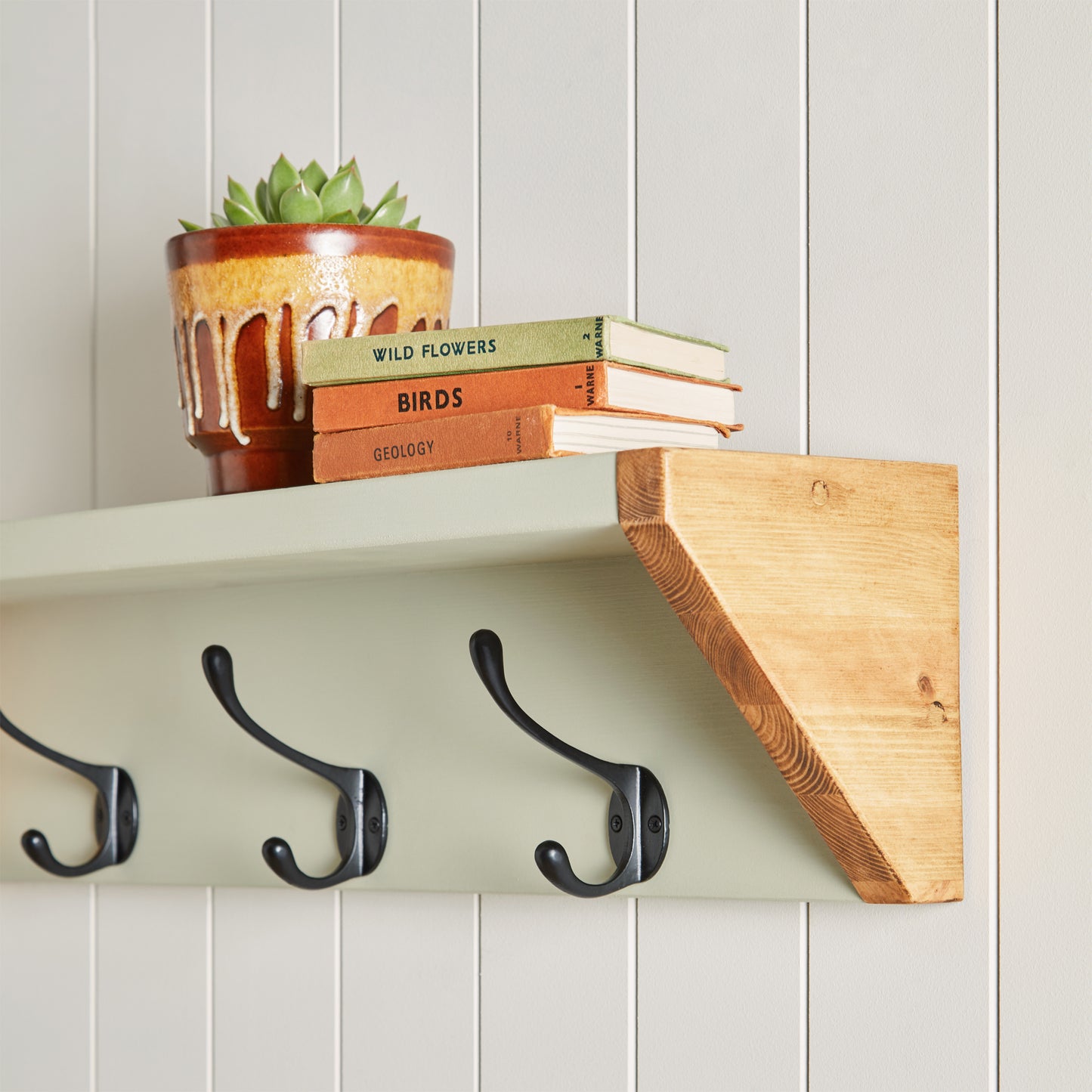 Solid Pine Wall Mounted Coat Hook