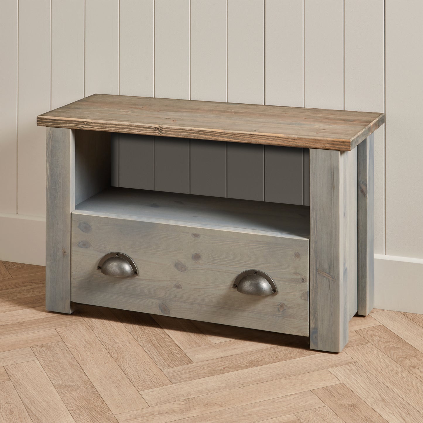 Pine Wash Shoe Storage
