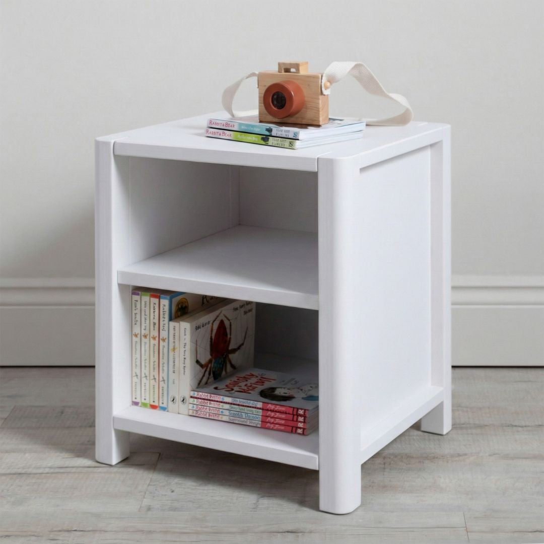 Toddler Bedside Table White