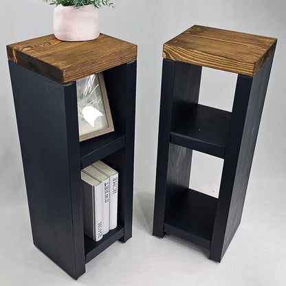 Wooden Bedside Table / Side Table - 30 cm by 22 cm by 52 cm
